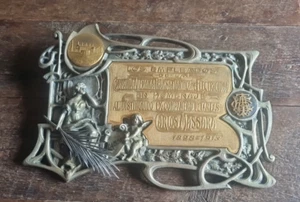Compañia Alemana Transatlántica De Electricidad Art Nouveau Plaque Guimard - Picture 1 of 8