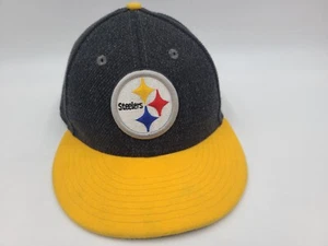 Pittsburgh Steelers New Era 9Fifty Snapback Hat Cap Men Women NFL Gray Yellow - Picture 1 of 17