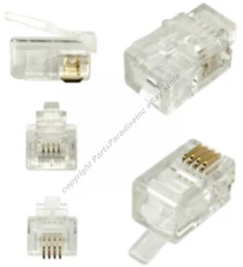 Lot10 Telefon / telefon SŁUCHAWKA 4P4C kabel / przewód / przewód zaciskany koniec / terminator $SH DISC - Zdjęcie 1 z 1