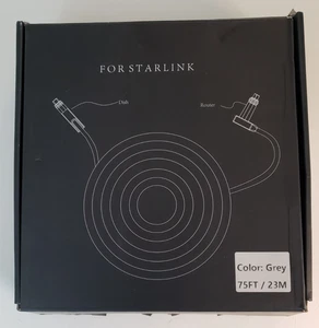 Cavo di ricambio compatibile Starlink 75FT - Prolunga da router a piatto grigio - 23M - Foto 1 di 3