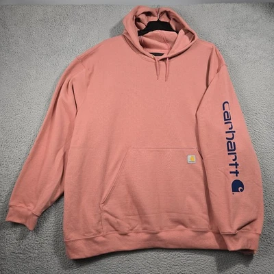 Sudadera con Capucha Carhartt Para Hombres 5XL Rosa Exterior Calce Suelto Sudadera Polar Peso Medio Nueva con Etiquetas Foto 1 de 4