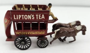 Vintage Matchbox Lipton’s Tea Die Cast Horse Drawn Cart Car Toy Lesney No.12 - Picture 1 of 6