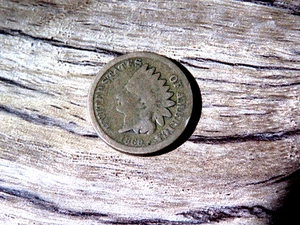 Nice U.S. Civil War Era 1860 Copper Nickel Thick Planchet Penny D13 - Picture 1 of 2