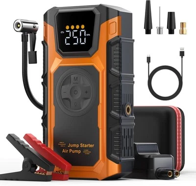 5500A Auto Starthilfe Jump Starter Ladegerät Booster Powerbank + Luftkompressor - Bild 1 von 4
