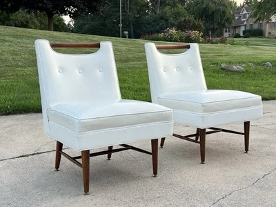 Par de sillas Harvey Probber modernas de mediados de siglo  Foto 1 de 4