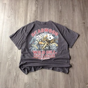 Vintage Maglietta Deadwood "Wild Bill" Rides Again grafica Delta Pro peso XL - Foto 1 di 6