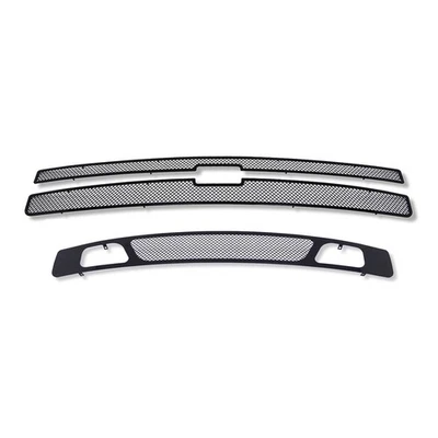Combo de inserción de rejilla de malla negra para Chevy Silverado 1500 2007-2013 Foto 1 de 3