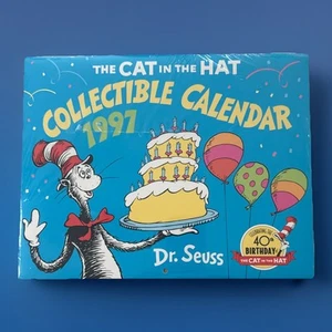 The Cat In The Hat Collectible Calendar 1997 40th Sealed Vintage - Picture 1 of 2