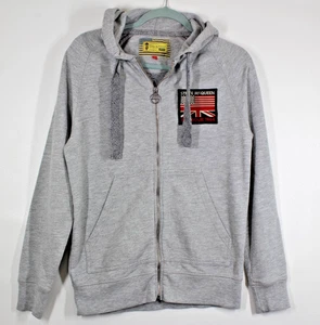 Barbour Steve McQueen Collection Grey Zip Up Hoodie Sweater/Jumper I Size Small - Picture 1 of 15