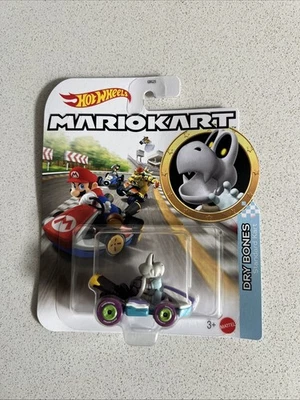 Auto MARIO KART DRY BONES - DieCast Mattel - Scala 1:64 HotWheels Car! - Immagine 1 di 4