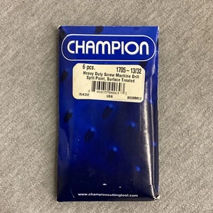 Champion #1705 13/32" Split Point "Stubby" Screw Machine Drill (6 Pack) - Picture 1 of 3