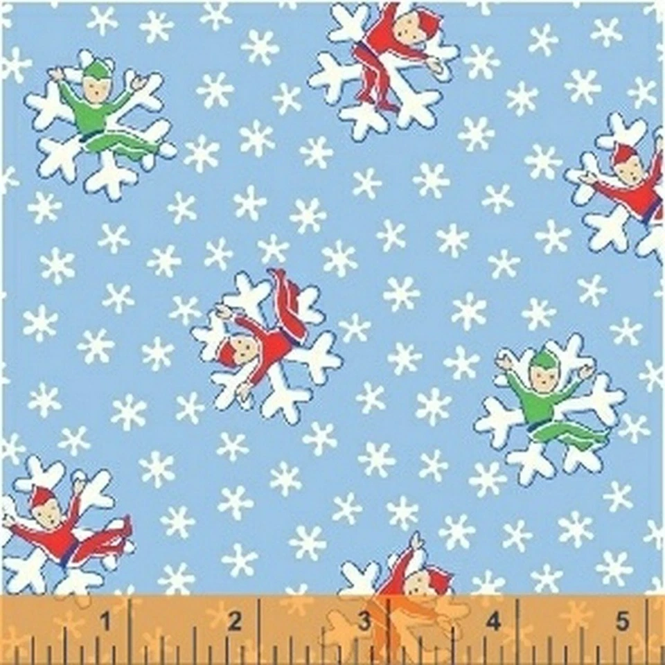 Edredón Windham Prints Candy Cane Lane 100 % algodón 51255-2 azul 43" por comprar Foto 1 de 1