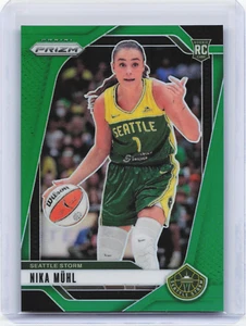 2024 Panini Prizm WNBA Nika Muhl Rookie Card Green Prizm RC Storm Color Match - Bild 1 von 2