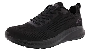 ZAPATOS PARA CAMINAR SKECHERS BOBS SQUAD CHAO PARA MUJER - CARA A CARA 117209W/BBK ANCHO ANCHO - Imagen 1 de 5