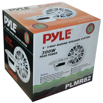 DIFFUSORI IMPERMEABILI 2 VIE 20 CM 8" PYLE PLMR82 600 WATT MAX PISCINA BARCA PUB - Immagine 1 di 4