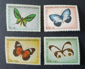1960 NIEDERLANDE NIEUW GUINEA SET SCHMETTERLING SCHMETTERLING VLINDER 63-66 SEHR GUTER ZEIT - Bild 1 von 2