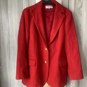 Helene Berman Easy Fit Blazer Red Size UK 16 QVC BNWT - Picture 1 of 13