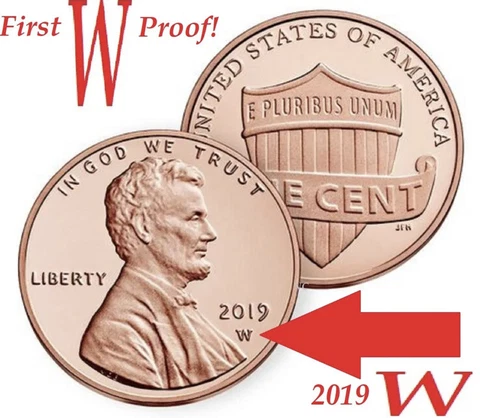 2019-W West Point Premium PROOF Lincoln Shield Cent Penny Coin Deep Cameo GEM Cover