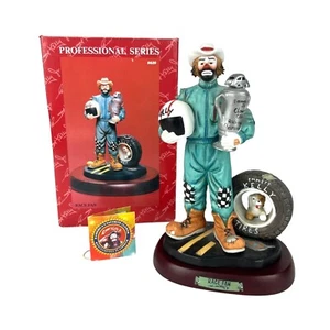 Estatuilla de porcelana Emmett Kelly Jr. Professional Series Collection Race Fan - Imagen 1 de 4