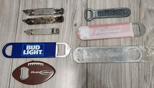Bud Light, Budweiser & Vintage Metal Bottle Opener Lot of 8 - Picture 1 of 5