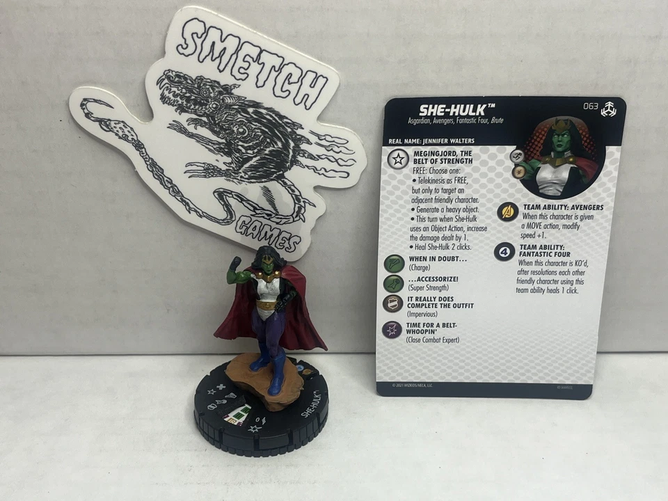 WOTR 063 She-Hulk - Chase Figure - Marvel Heroclix - War of the Realms - Image 1 of 1