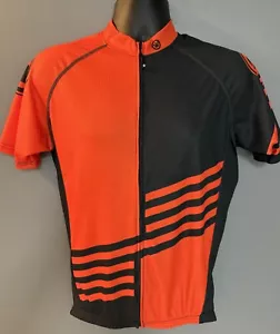 Camiseta deportiva de ciclismo Canari para hombre adulto mediana naranja/negro cremallera completa 3 bolsillos corta - Imagen 1 de 10