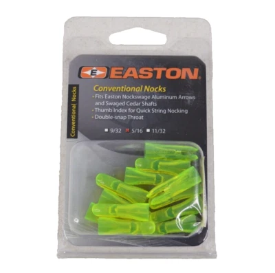 Easton Conventional Arrow Nocks 12 Pack 5/16 for Nockswage & Cedar Shaft NEW - Image 1 of 4