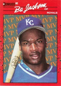 1990 - Donruss - Bonus MVPs - Bo Jackson - Variation - Kansas City Royals - Picture 1 of 6
