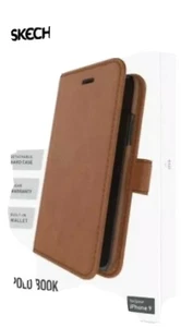 Skech Polo Book Wallet w/ Detachable Hard Case for Apple iPhone XR - Brown - Picture 1 of 3