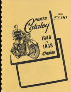 Indian Motorcycle Parts Catalog 1944-1948 ~ Manual ~ Reprint - Picture 1 of 5