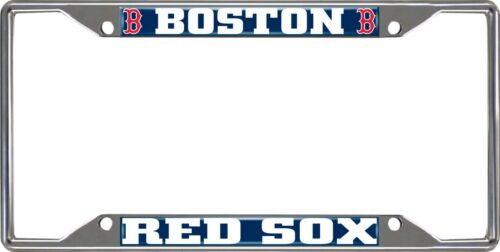 Fanmats Mlb Boston Red Sox Chrome Metal License Plate Frame