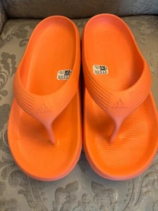 Adidas Adicane Orange Flip Flop Unisex Mens Size 9 Womens Size 10 - Picture 1 of 5