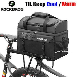 ROCKBROS 11L Insulated MTB Road Bike Bag Bicycle Trunk Cooler Rear Seat Pannier - Picture 1 of 12