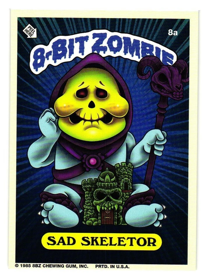2016 8-BIT ZOMBIE LIKE GARBAGE PAIL KIDS RARE SDCC PROMO CARDS & VINYL STICKERS - Image 1 of 1