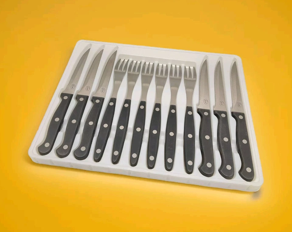 AMC Steakmesser und -Gabel–Set 12 tlg. 5C - Bild 1 von 1