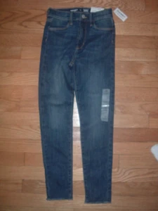 Old Navy Girls Blue Denim 360 Stretch Extra High-Rise Ballerina Jeggings Size 10 - Picture 1 of 3