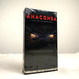 Anaconda VHS Promo Screener 1997 Screening Demo Copy 1st Print Embossed Cover - Picture 1 of 9