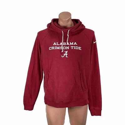 Nike Alabama Crimson Tide Funnel Neck Hoodie Sweatshirt Women XL Red Pullover - Image 1 of 4