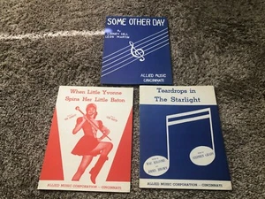Partitura de colección de Allied Music Corp Cincinnati When Little Yvonne gira bastón - Imagen 1 de 3