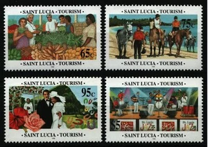 St. Lucia 1996 - Mi-Nr. 1048-1051 ** - MNH - Tourismus - Bild 1 von 1