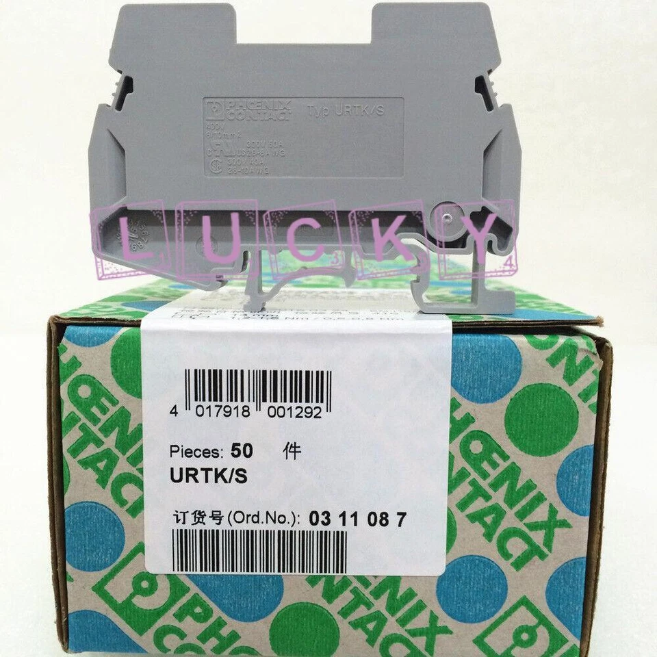 50Pcs/Box New For PHOENIX CONTACT Terminals URTK/S 0311087 - Image 1 of 1