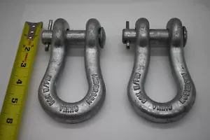 Campbell AS50 3/4" Steel Anchor Shackle, Forged Alloy, Galvanized 50,000 LBS - Picture 1 of 4