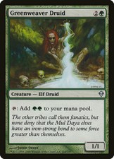 Magic the Gathering 4x Greenweaver Druid-Zendikar-Near Mint-ENG