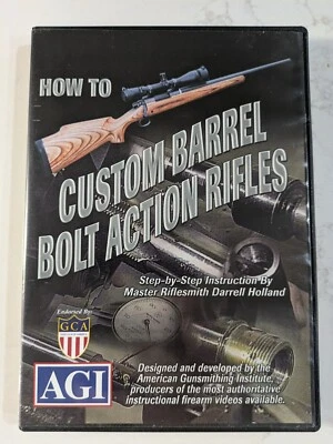 AGI How To Custom Barrel Bolt Action Rifles Course DVD by Darrell Holland Foto 1 de 4
