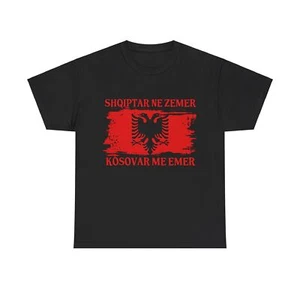 Albania Shirt Kosovo Albanian Flag Albanian Eagle Shqiptar Gift Albania T-Shirt - Picture 1 of 7