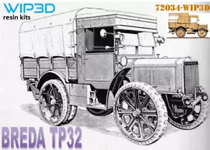Trattore d' Artiglieria BREDA TP 32 scala 1/72 con Gru 72034 Kit in Resina - Foto 1 di 5