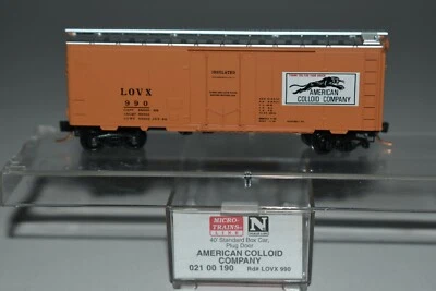N Scale MTL 02100190 American Colloid 40' Single Door Boxcar 990 C19163 - Image 1 of 2
