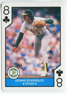 USA 1990 Spielkarten - Dennis Eckersley Oakland Leichtathletik - Bild 1 von 2