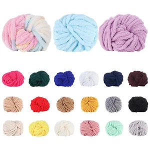 Thick Chunky Chenille Yarn Super Soft DIY Blanket Bulky Arm Knitting Wool Yarn - Picture 1 of 31