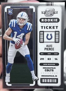 2022 Panini Contenders Optic Alec Pierce #61 Rookie Ticket Base Silver Colts - Picture 1 of 2